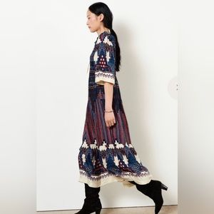 NWT. ba&sh MANDY dress- blue. Size Small.